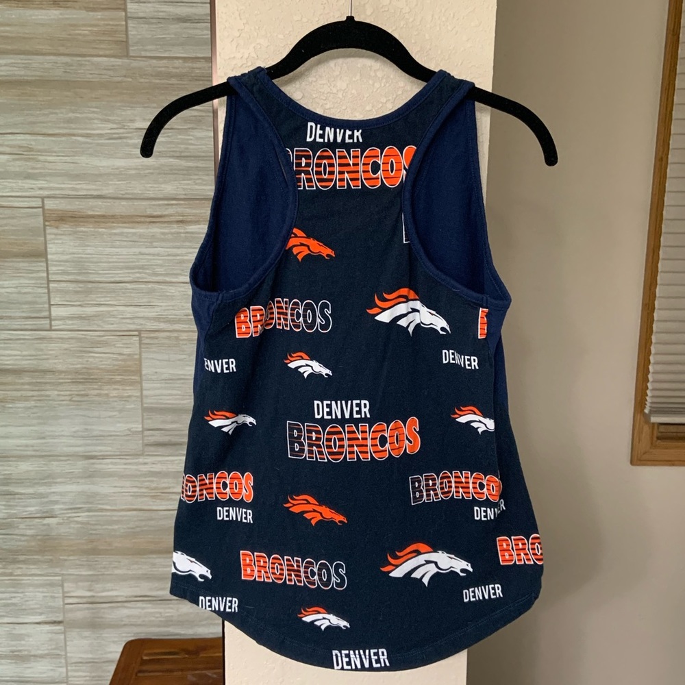 SOLD NWOT NFL Denver Broncos Razorback Tank Top - Picture 2 of 3